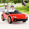 24V Ride-on Car for Kids 4WD 2-Seater Licensed Lamborghini Electric Vehicles with Music-Red - Gallery View 1 of 13