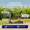 Vocic D50 Mobility Scooter 4-Wheel Lightweight Folding 15.5 Mile Range 250W 3.7 MPH New