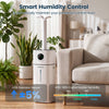 4.2-gallon cool mist humidifier with smart humidity control for large rooms up to 1200 sq.ft, ensuring comfortable air quality.