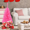 3 ft Premium Artificial Christmas Mini Tree with Stand-Pink - Gallery View 1 of 8