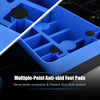 Close-up of anti-skid foot pads on the Aerobic Exercise Stepper Trainer, ensuring floor protection and safety during.
