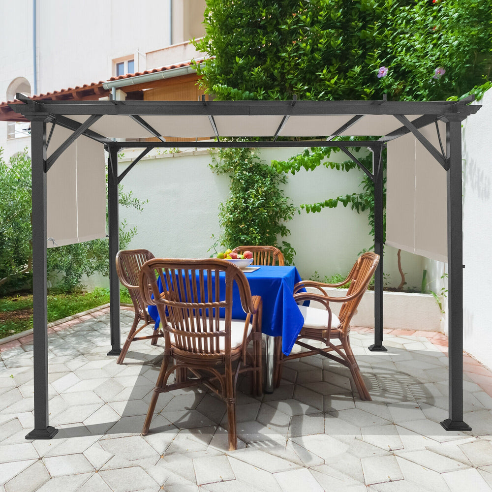 16' x 4' 2 Pieces Universal Replacement Canopy for Pergola Structure Sun Awning - Gallery View 2 of 9