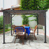 16' x 8' 2Pcs Universal Replacement Canopy for Pergola Structure Sun Awning-Brown - Gallery View 1 of 9