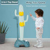 3-in-1 cactus toy stand for kids featuring golf and ring-toss games, promoting hand-brain coordination and stability.