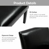 Close-up of the Modern PU Leather Executive Arm Chair showing the smooth PU surface and ergonomic design for comfort.