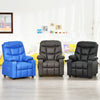 Kids Recliner Chair with Cup Holder and Footrest for Children-Blue - Gallery View 1 of 12