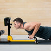 Multifunctional home gym squat equipment with adjustable height, ergonomic cushion, and non-slip handles for safe.