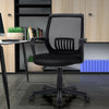 Mid-back mesh executive chair with lumbar support, adjustable height, and ergonomic design for home or office use.