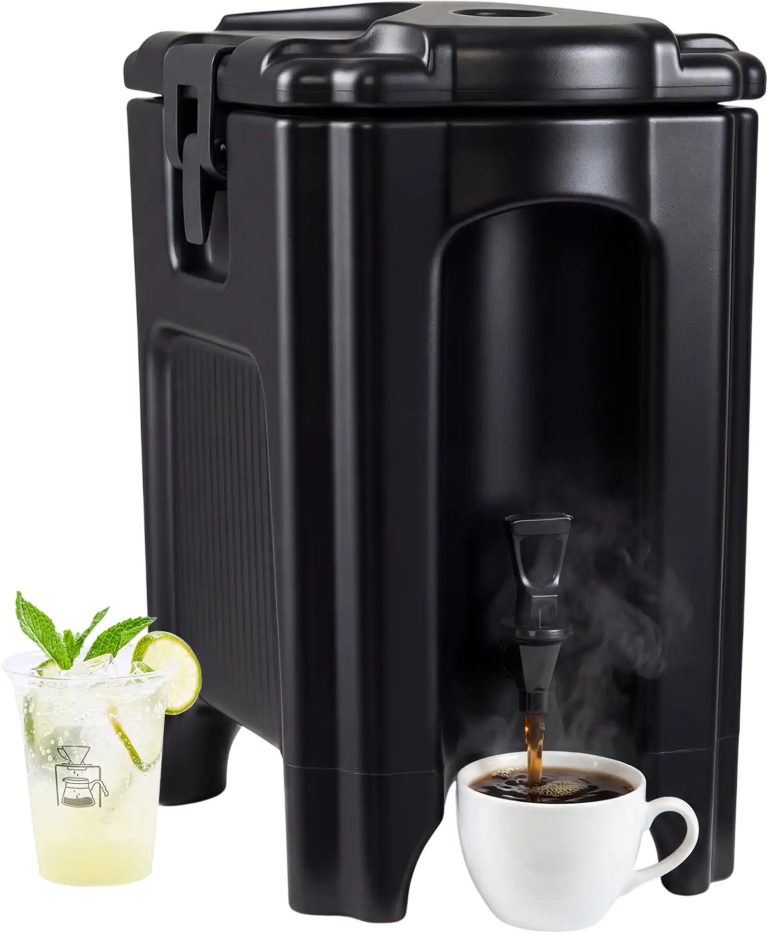 Costway 4.4 Gallon Insulated Beverage Dispenser w/ Handles Drip-Proof Faucet 58332891 New