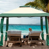 13 Feet x 13 Feet Pop Up Canopy Tent Instant Outdoor Folding Canopy Shelter-Green - Gallery View 1 of 14