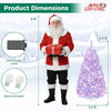Light purple 4.5 FT pre-lit Christmas tree with 140 warm white LED lights, ideal for festive holiday displays.