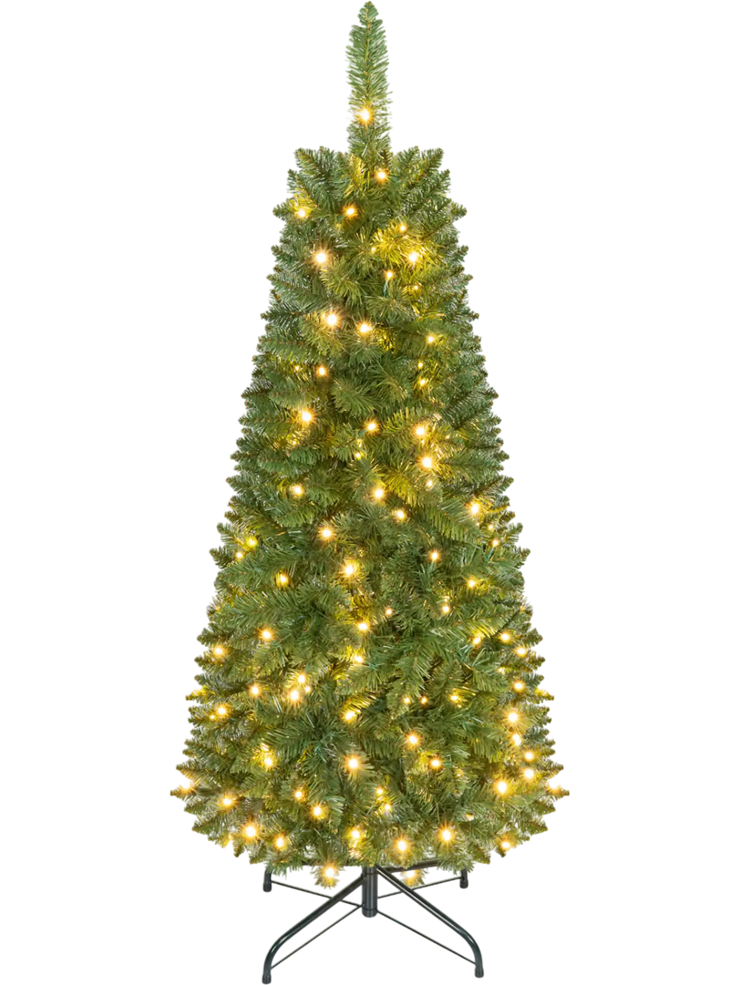 Costway Pre-Lit Hinged Artificial Pencil Christmas Tree 4.5/6.5/7.5' 61479382 New