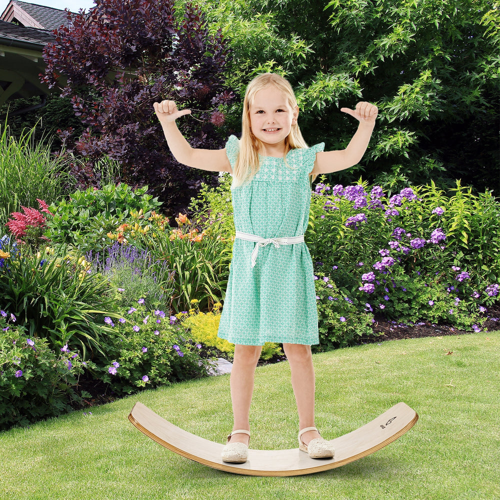 12 Inch Wobble Board for Balance Training-Natural - Gallery View 1 of 9