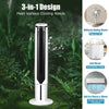 41-inch evaporative air cooler with 3 modes, 3 speeds, and a 0.66-gallon water tank for versatile cooling in any room.