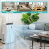 Portable 12000 BTU air conditioner in white, featuring 3 speed settings and 70° oscillation for effective cooling in.