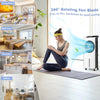 3-in-1 evaporative air cooler with 360° rotating fan blades, 24 speeds, and remote control for customizable cooling.