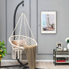 Cushioned Hammock Swing Chair with Hanging Kit-Beige - Gallery View 1 of 10