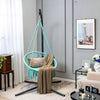 Cushioned Hammock Swing Chair with Hanging Kit-Turquoise - Gallery View 1 of 10