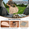 Carrying bag for the 4-6 people inflatable camping tent, featuring mesh storage pocket and semi-circular side windows.