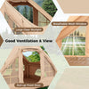 Large clear skylight and breathable mesh window in the 4-6 person inflatable camping tent for optimal ventilation.