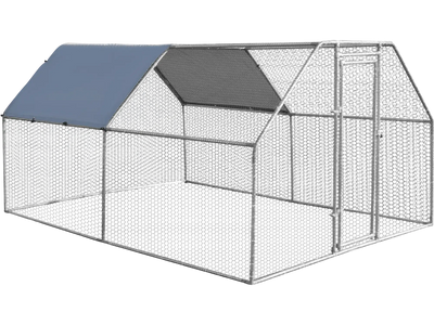 Costway 9.5' x 12.5' Large Walk-In Chicken Coop Run House 84523176 New