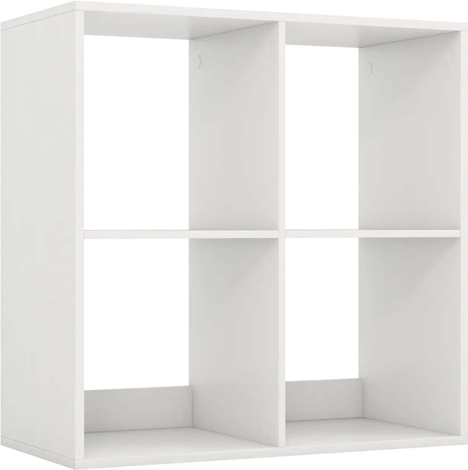 Costway 4 Cube Bookshelf Bookcase with Back Guardrail 187352469 New