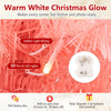 4 FT pink artificial Christmas tree with 50 warm white LED lights and 110 branch tips, ideal for festive decor.