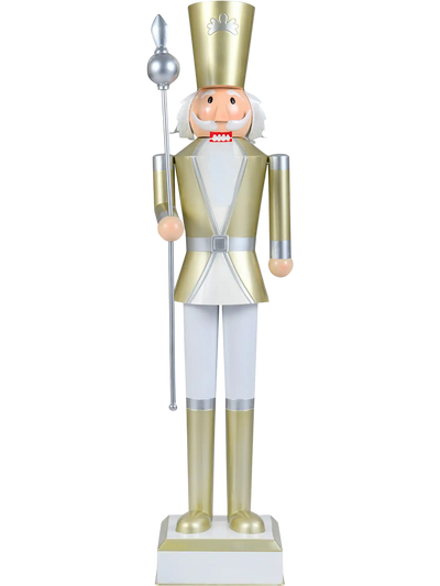 Costway 4' Christmas Nutcracker High Hat Beautiful Scepter 36892992 New