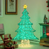 Lighted 4 feet artificial Christmas tree with 520 LED lights and top star, perfect for festive home or outdoor.