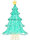 4 Feet Lighted Artificial Christmas Tree with 520 LED Lights and Top Star