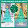 4-foot lighted artificial Christmas tree with 520 LED lights and top star, perfect for outdoor festive celebrations.