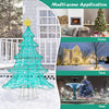 4 feet lighted artificial Christmas tree with 520 LED lights and top star, suitable for home, yard, and park.
