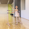 4 Foot Portable  Freestanding Double Ballet Barre-Pink - Gallery View 1 of 10