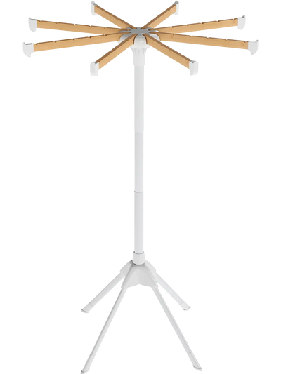 Costway Foldable Clothes Drying Rack w/ 8 Bamboo Rods & 40 Hanger Slots 91596233 New