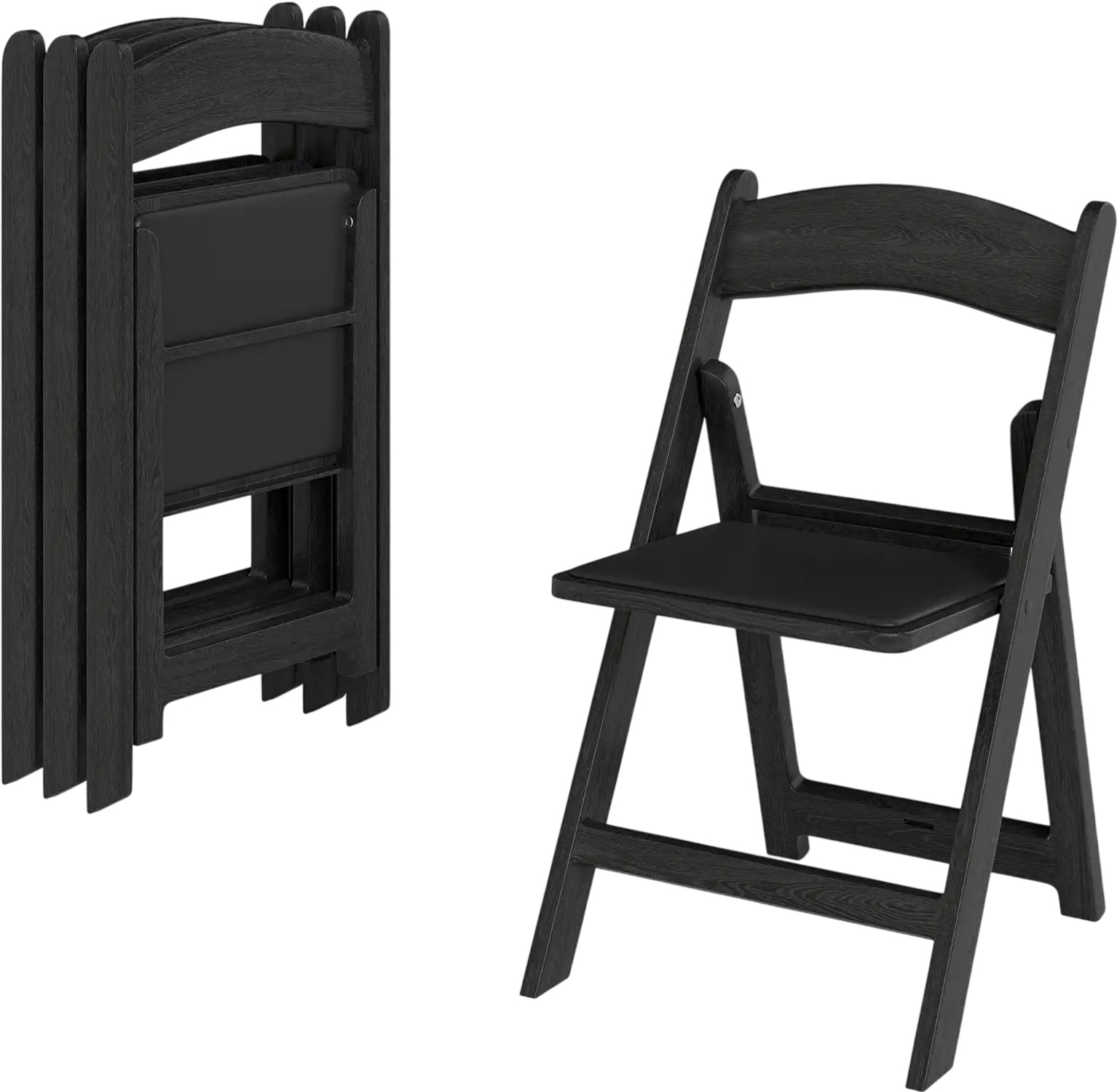 Costway 4 Pack Resin Folding Chairs Padded Seat 21854637 New