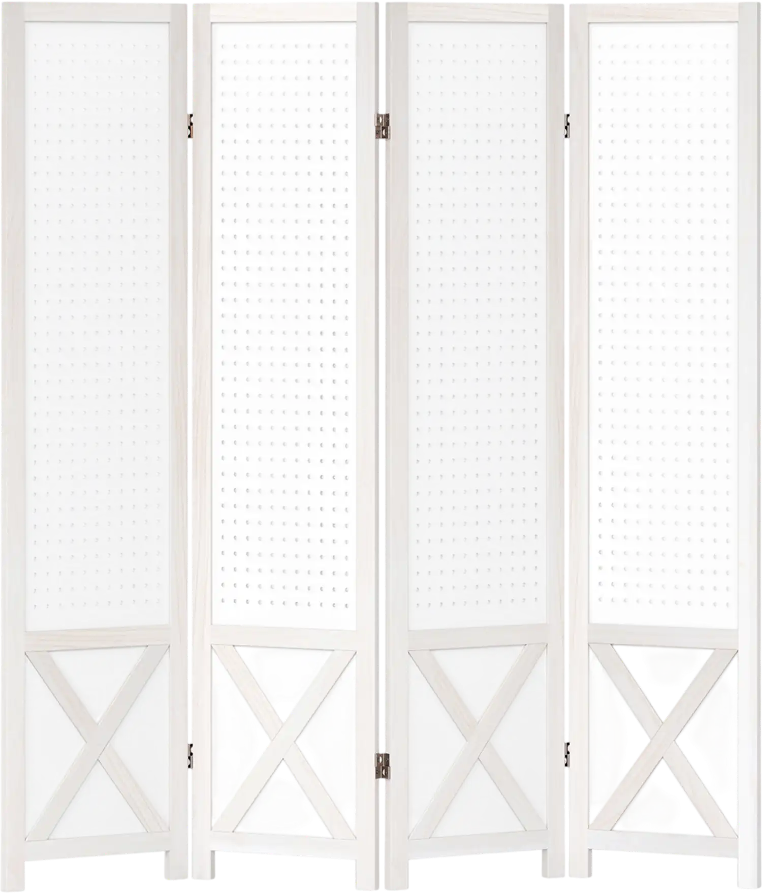 Costway 4/6-Panel Pegboard Room Divider Privacy Screen 67