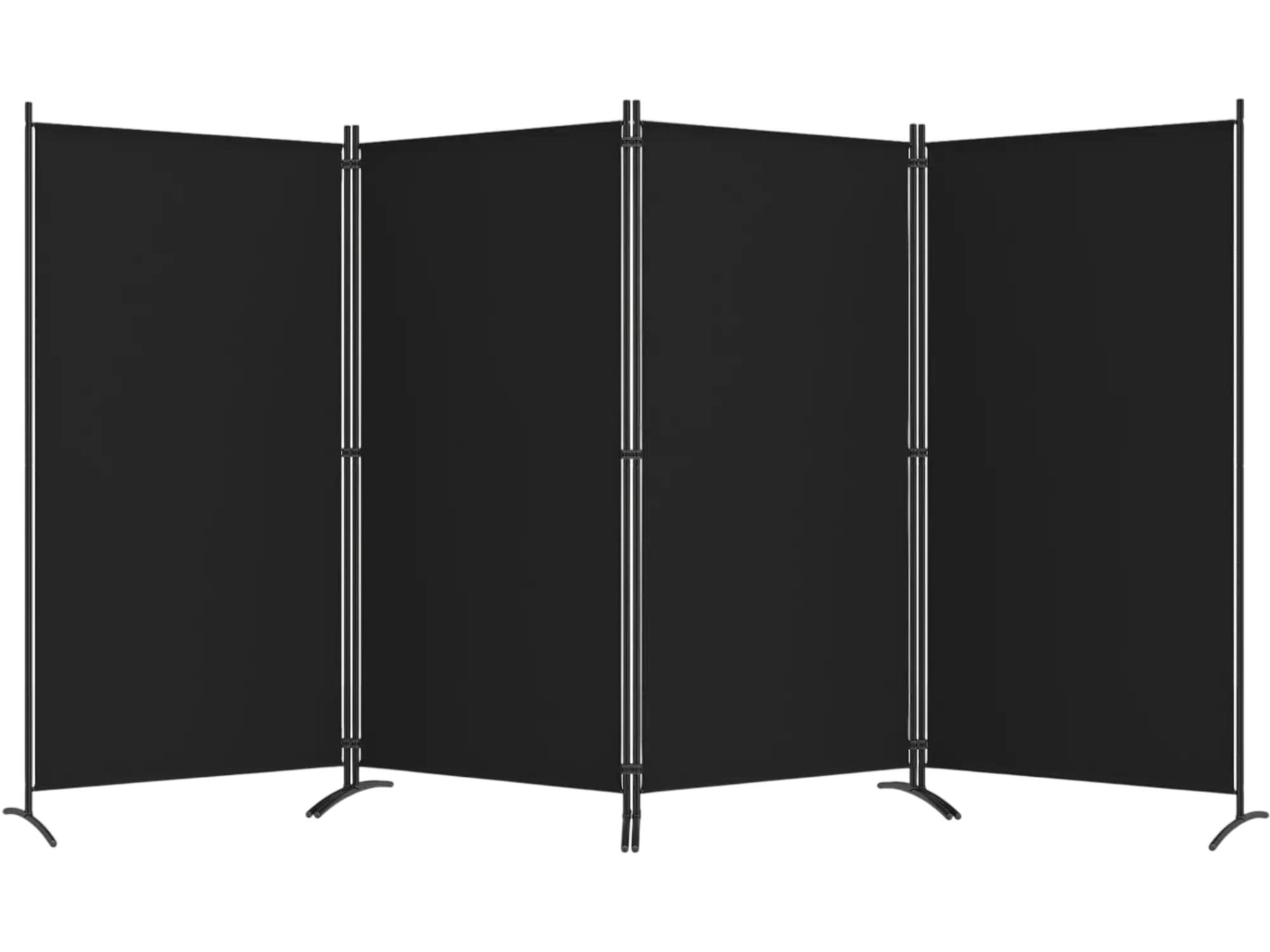 Costway 4 Panel 6' Tall Folding Privacy Room Divider Screen Curved Metal Feet 19138393 New