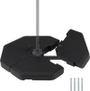 4 Pieces Patio Cantilever Offset Umbrella Weights Base Plate Set