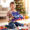 4-Size Adjustable Illuminating Kids Inline Skates with Light Up Wheels-Blue - Gallery View 1 of 10