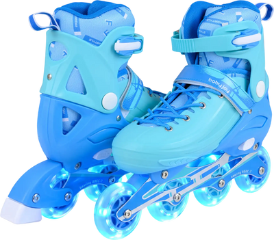 Costway Adjustable Light-Up Kids Inline Skates Ages 7-9 13240748 New