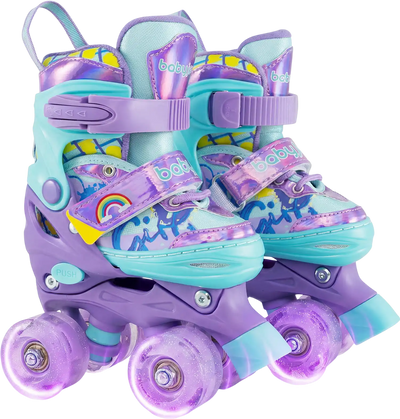 Costway Adjustable Kids Roller Skates Light-Up Wheels Safety Protection XS 61104159 New