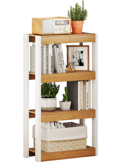 Costway 4 Tier Wooden Bookshelf Bookcase Natural 189245736 New