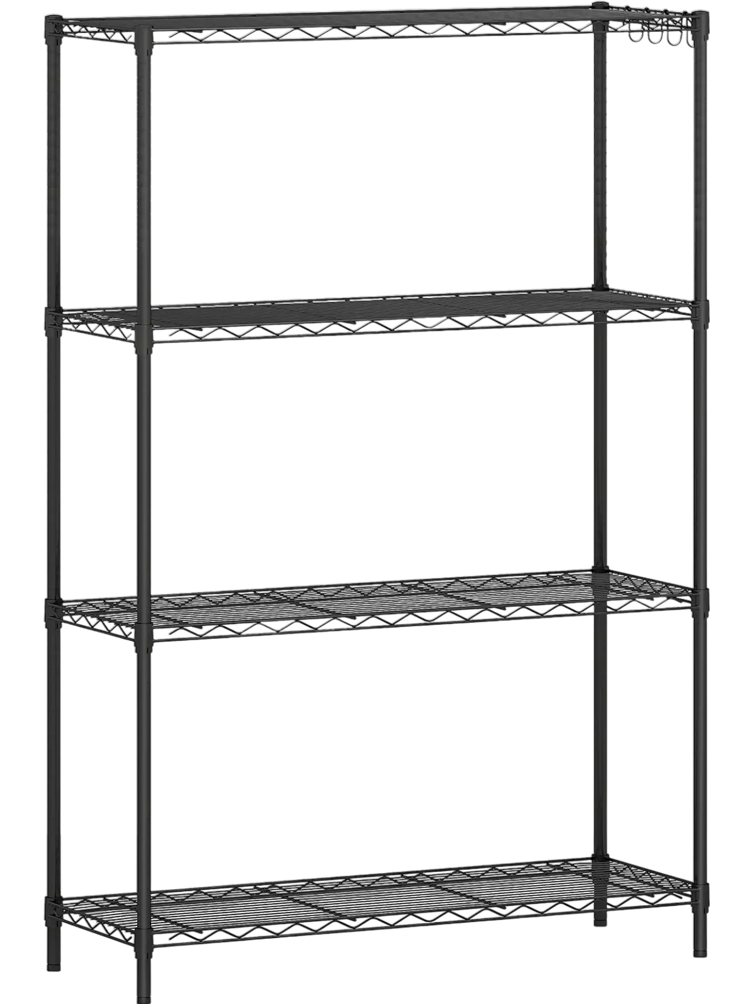 Costway 4-Tier Metal Storage Shelving Unit V-Shaped Wire Rack 1000 lbs Capacity 42648216 New