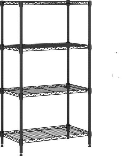 Costway 4-Tier Metal Storage Shelving Unit V-Shaped Wire Rack 600 lbs Capacity 47422475 New