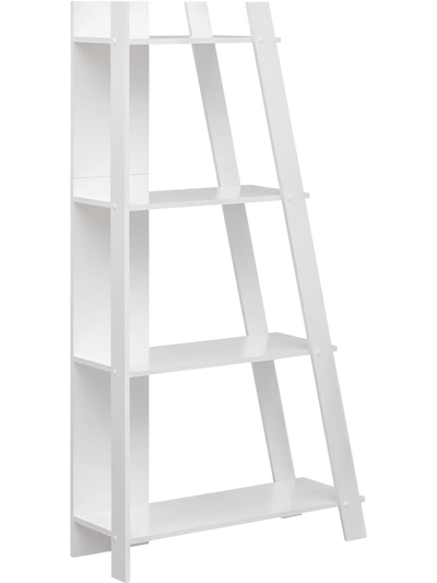 Costway 4-Tier Modern Wooden Vertical Bookshelf Display Bookcase Small Space 55563499 New