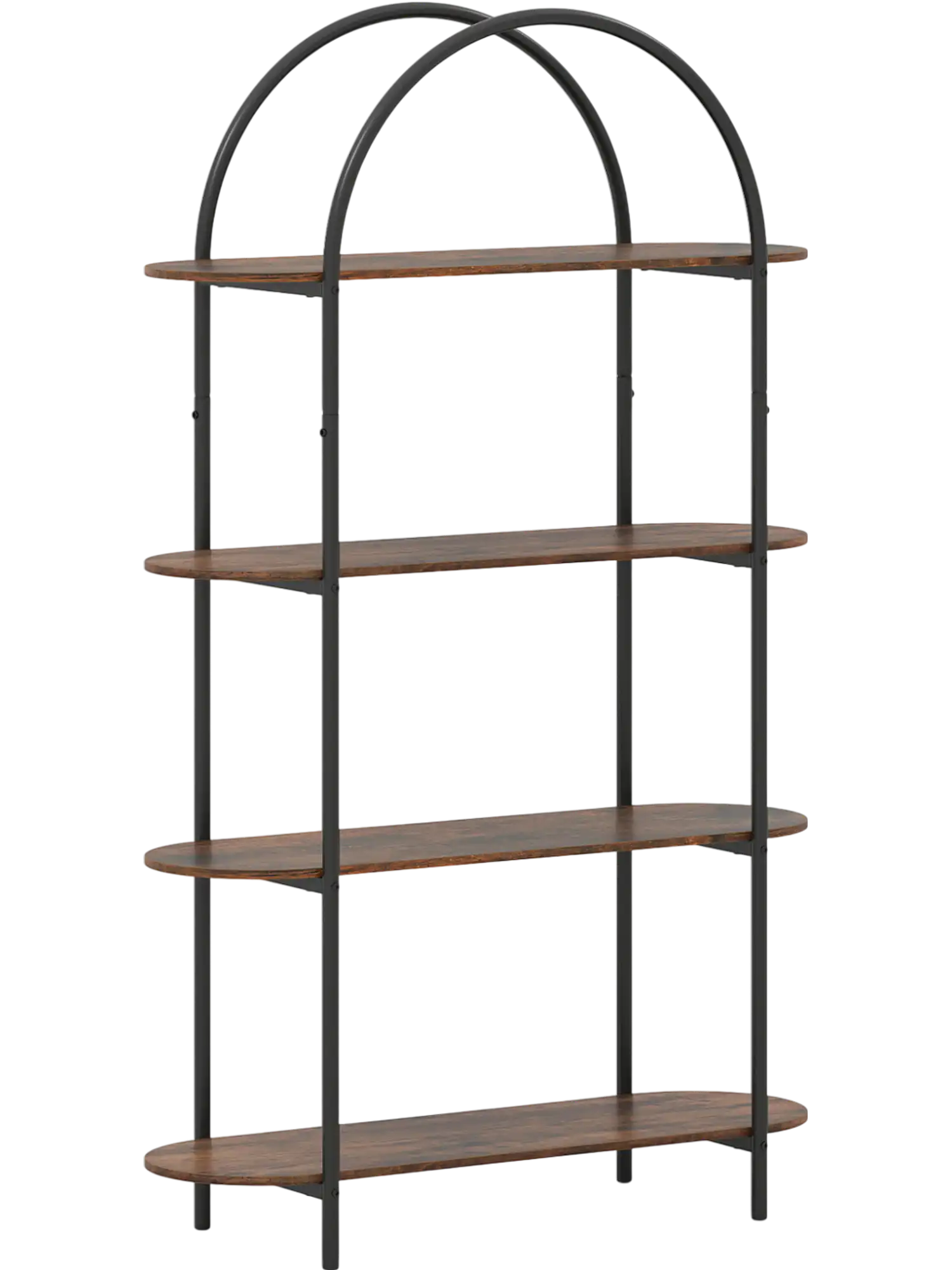 Costway 4-Tier Open Bookcase Bookshelf Metal Frame Living Room 24317230 New