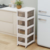 4-Tier Plastic Drawer Storage Organizer Rolling Cart with 3/4/5 Drawers and Lockable Wheels - Gallery View 1 of 10