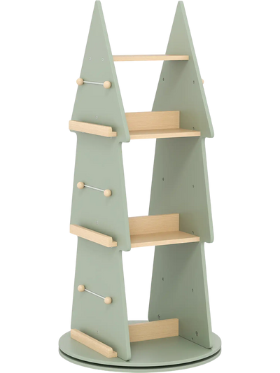 Costway 4-Tier Tree Shape Kids Rotating Bookshelf 360° Display Storage Organizer 354986271 New