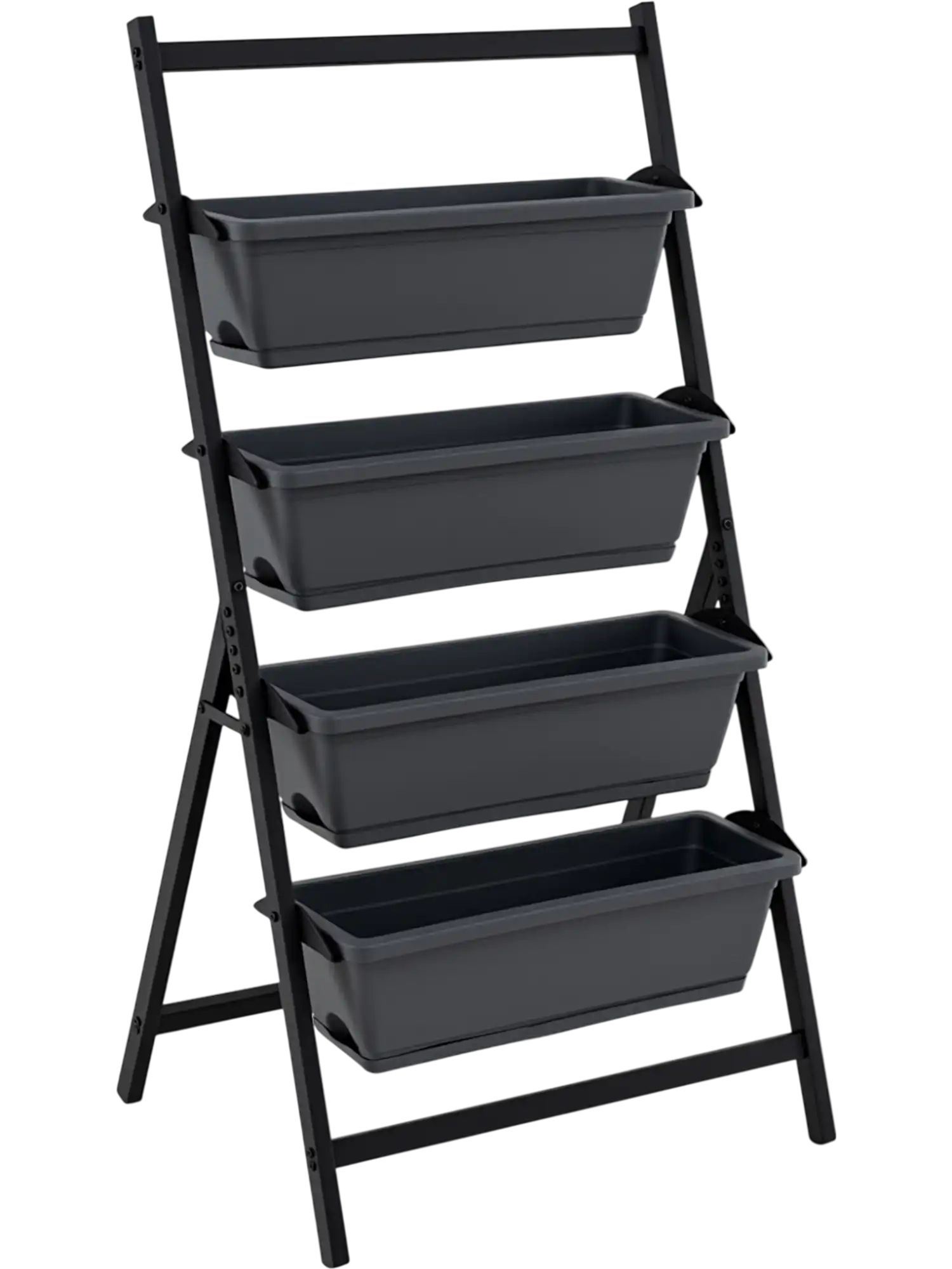 Costway 4-Tier Vertical Raised Garden Bed w/ Drainage Holes 4 Containers 65225536 New