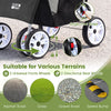 4-wheel pet stroller for small dogs and cats, featuring universal front wheels, single-foot brake, and suitable for.